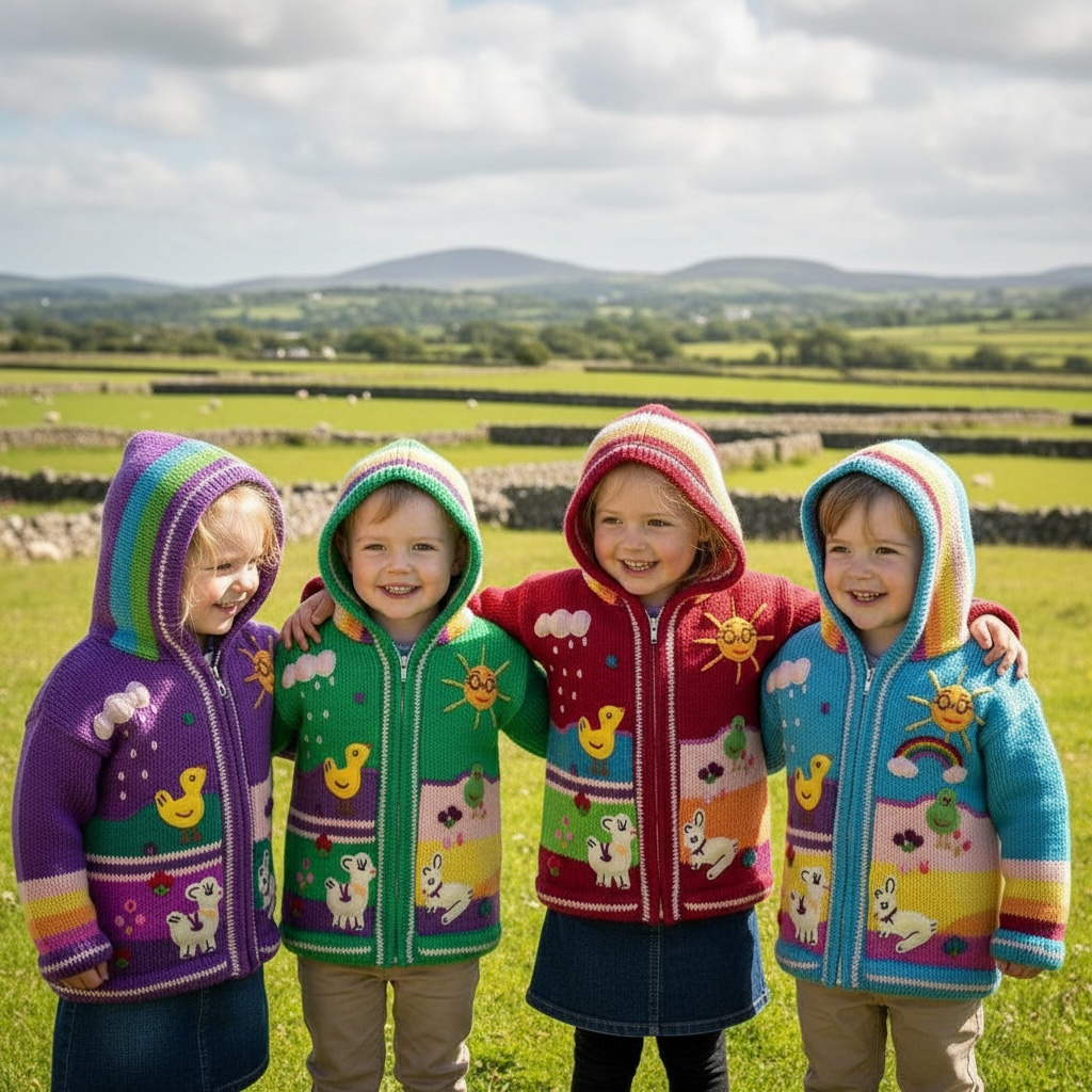 Embroidered Children's Cardigans