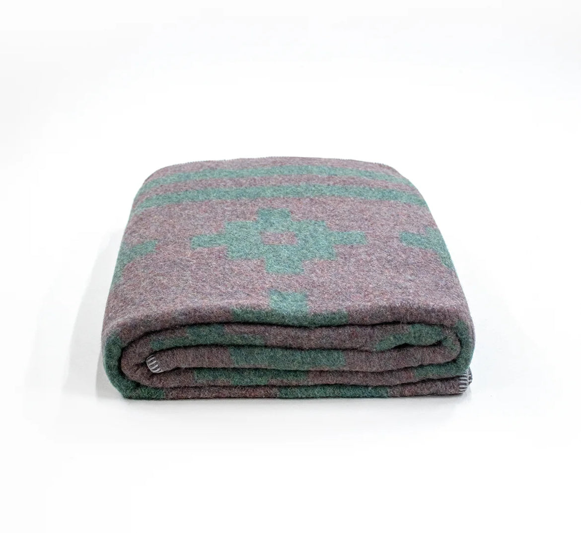 Alpaca Blanket Grey & Green