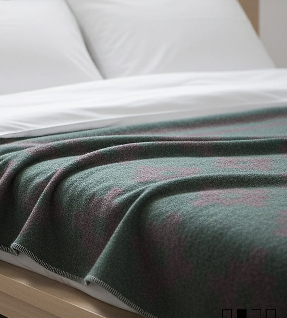 Alpaca Blanket Grey & Green