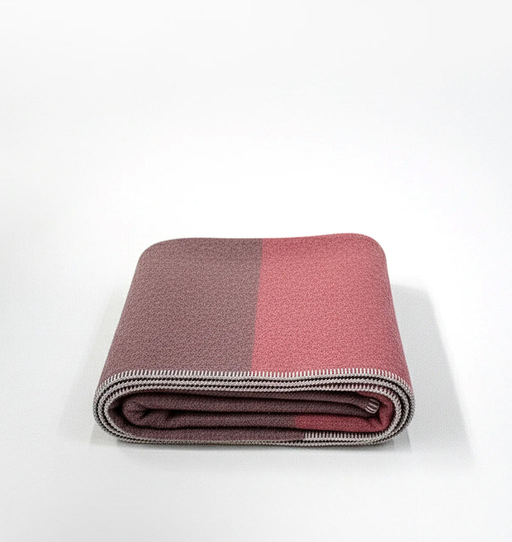 Alpaca Blanket Brown & Red