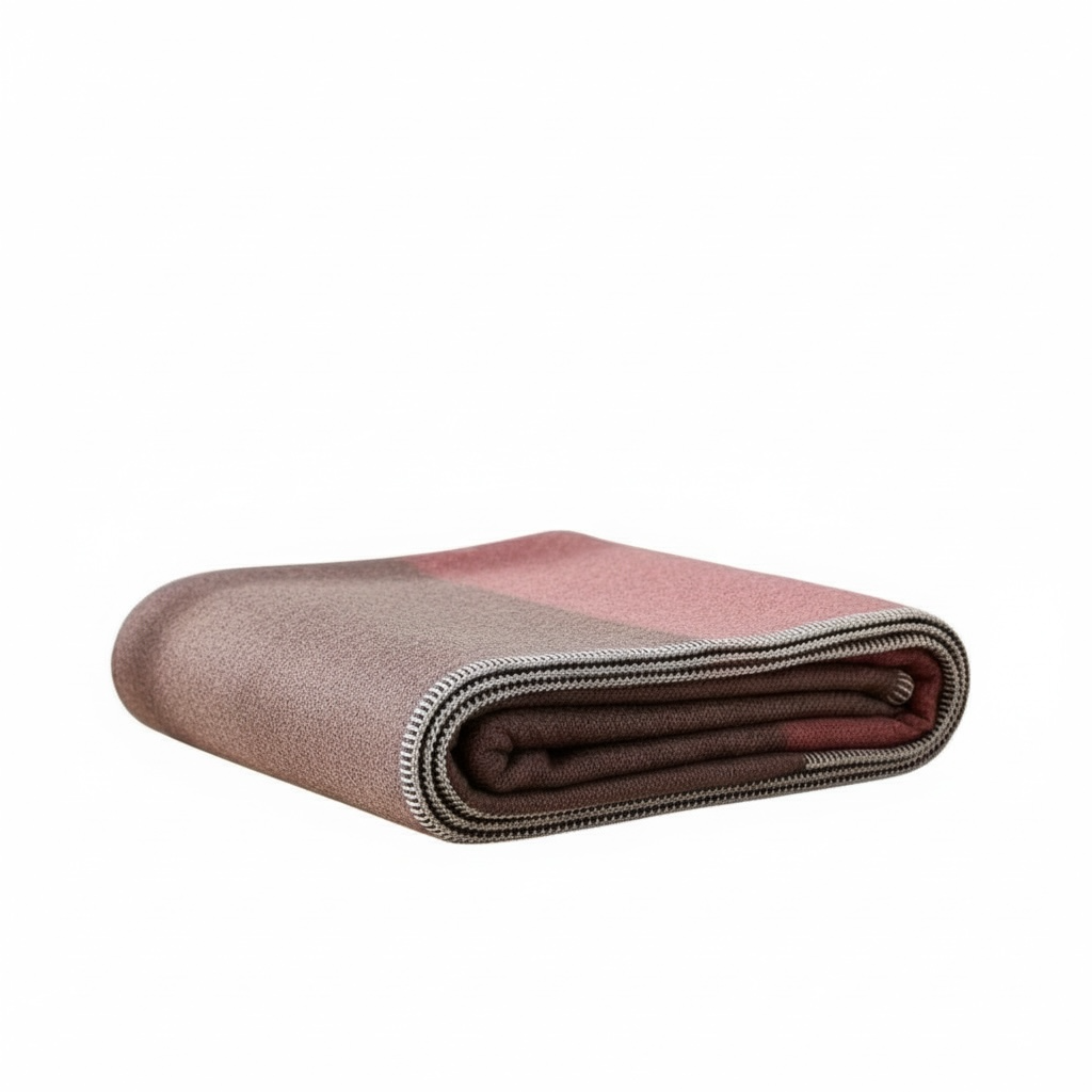 Alpaca Blanket Brown & Red