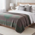 Alpaca Blanket Grey & Green