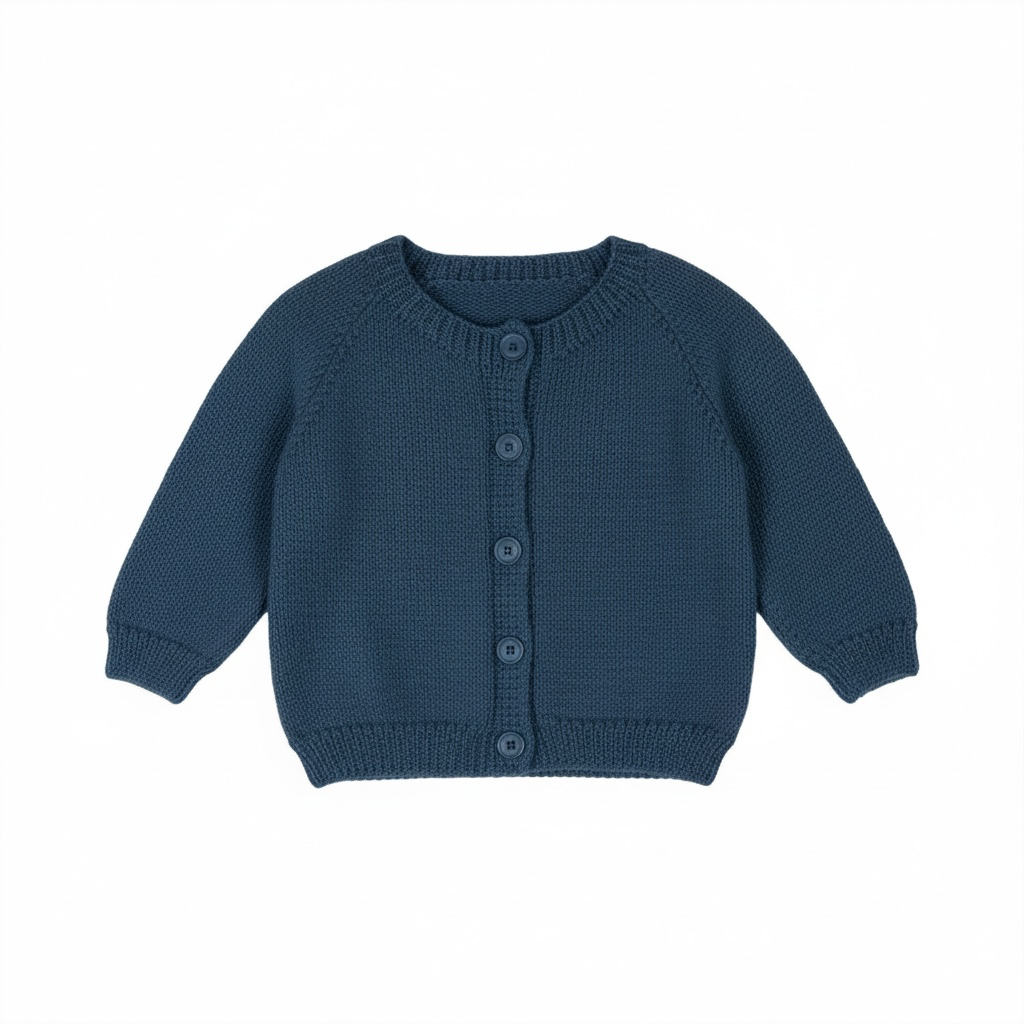 Blue Cardigan with Bottons