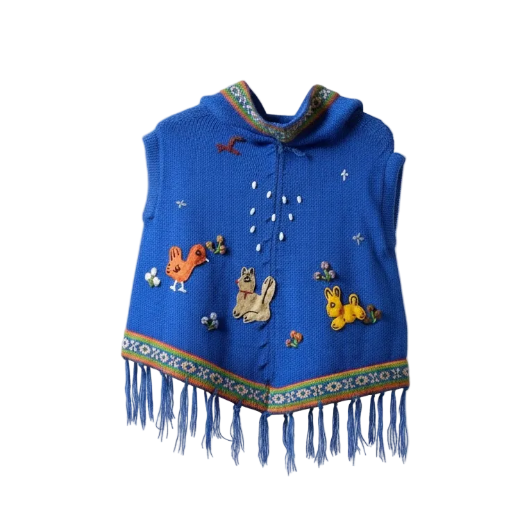 Blue Poncho