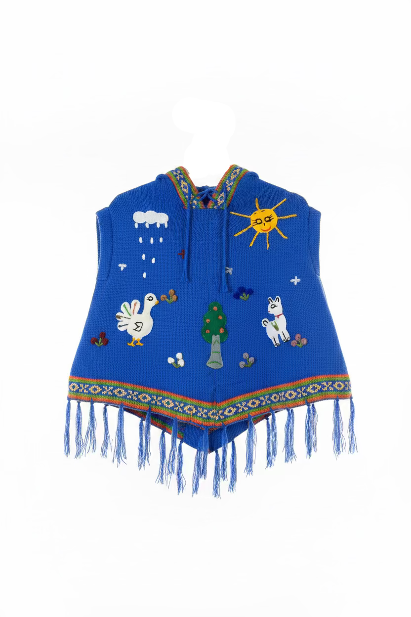 Blue Poncho