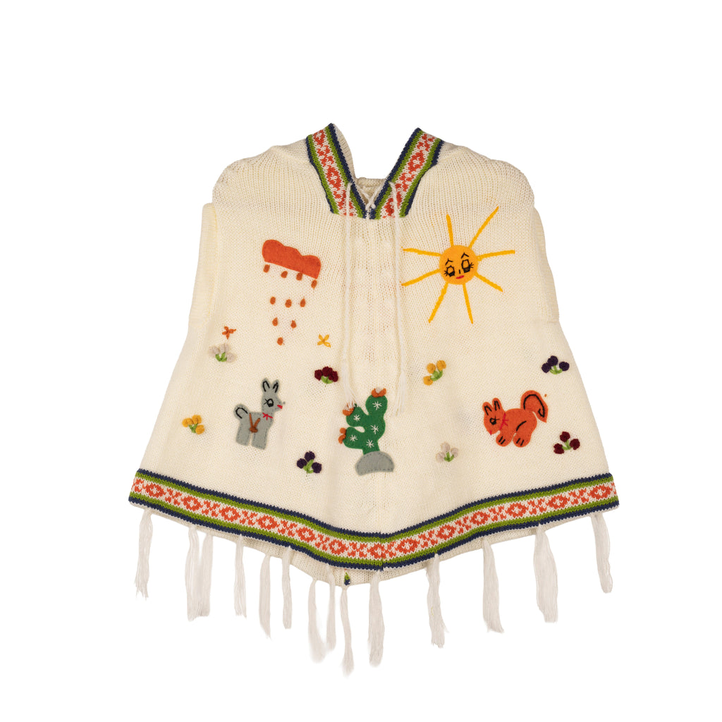 Cream Poncho