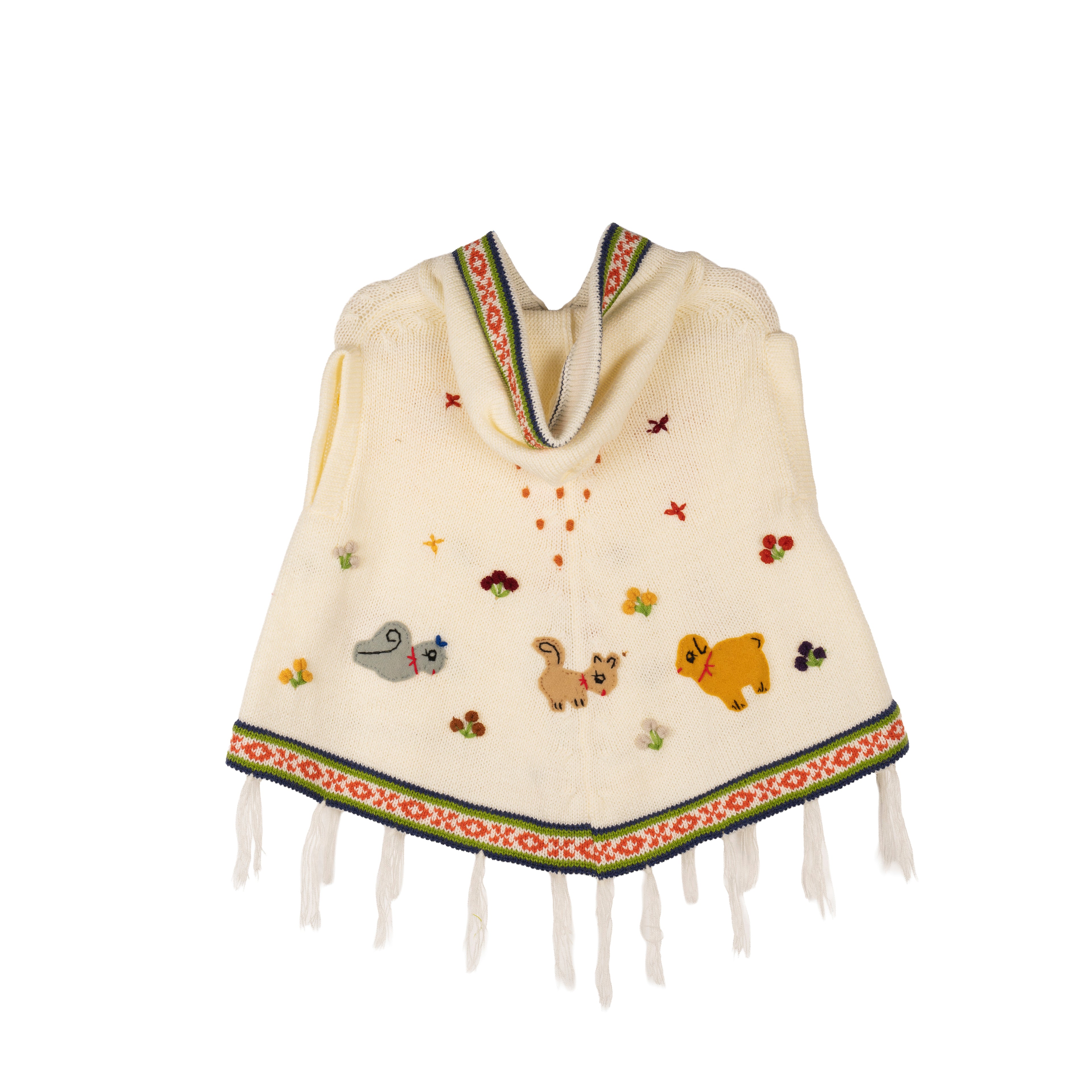 Cream Poncho