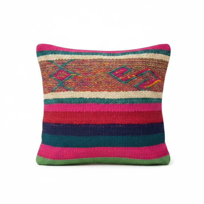 Colorful Stripes Cushion Cover