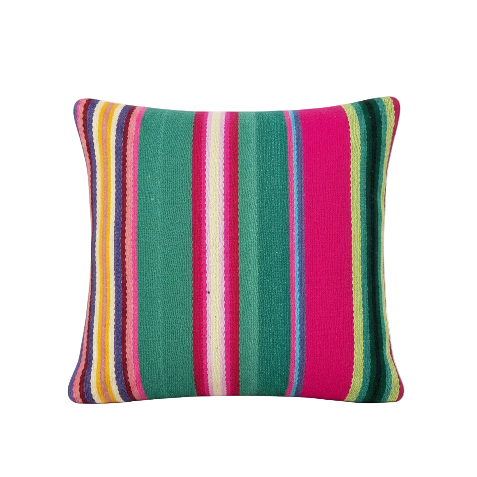 Stripped Green, Pink & Yellow Shades
