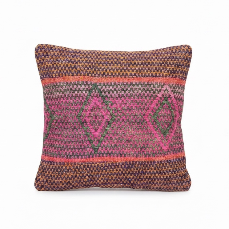 Pink, Orange, Yellow Knitted design