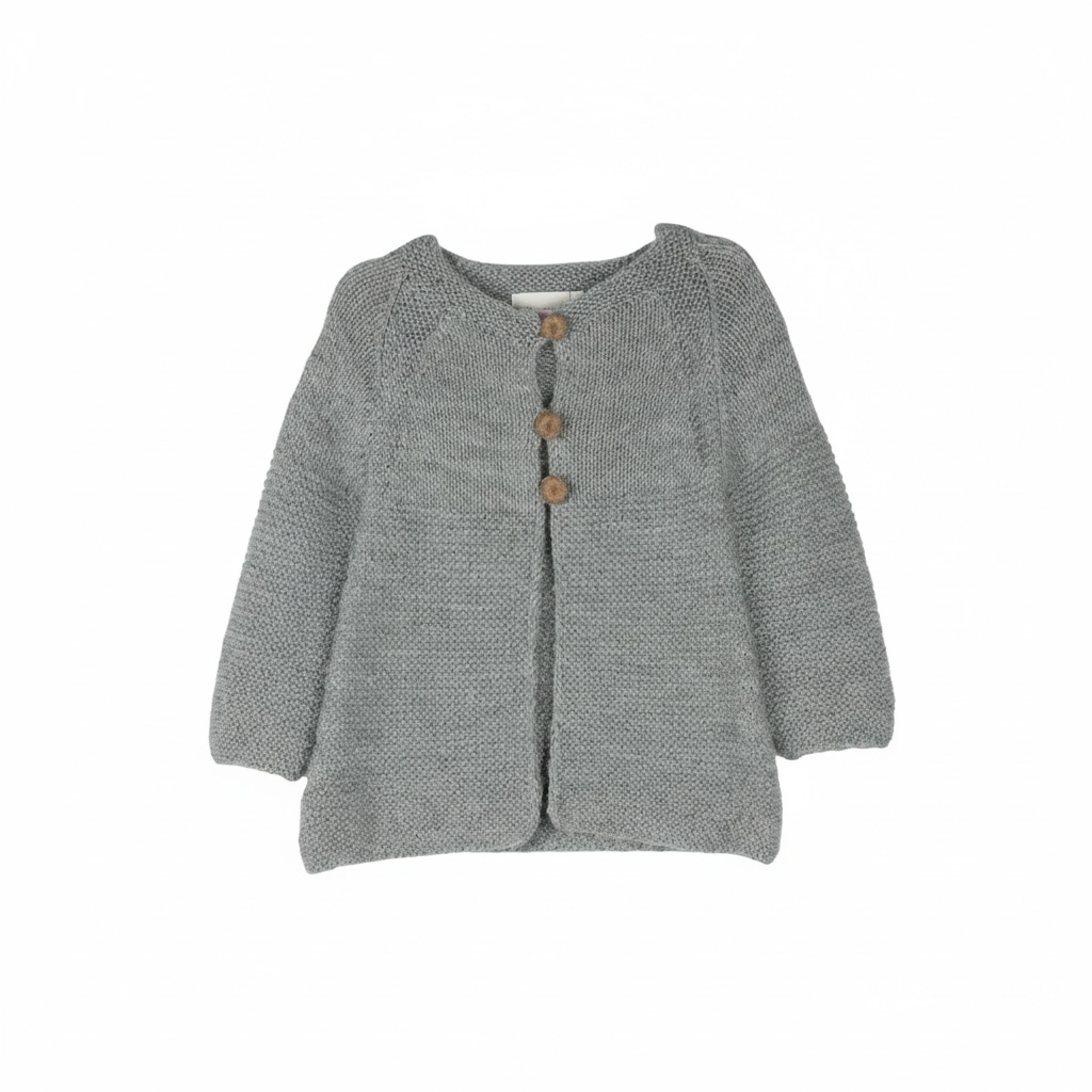 Grey Dress with Bottons
