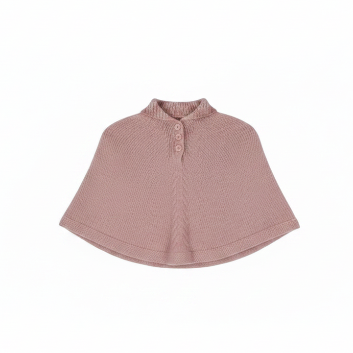 Rasberry Poncho with Hood