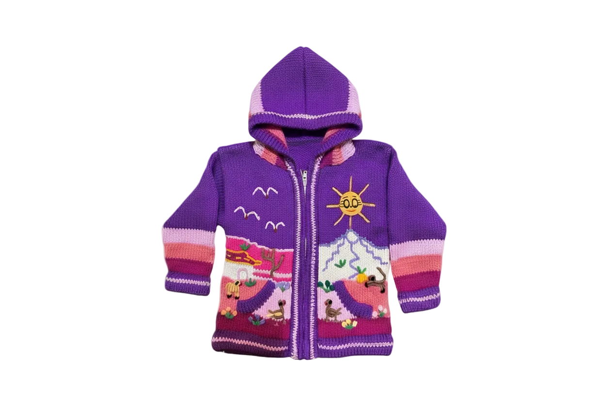 Purple and Pink Cardigan