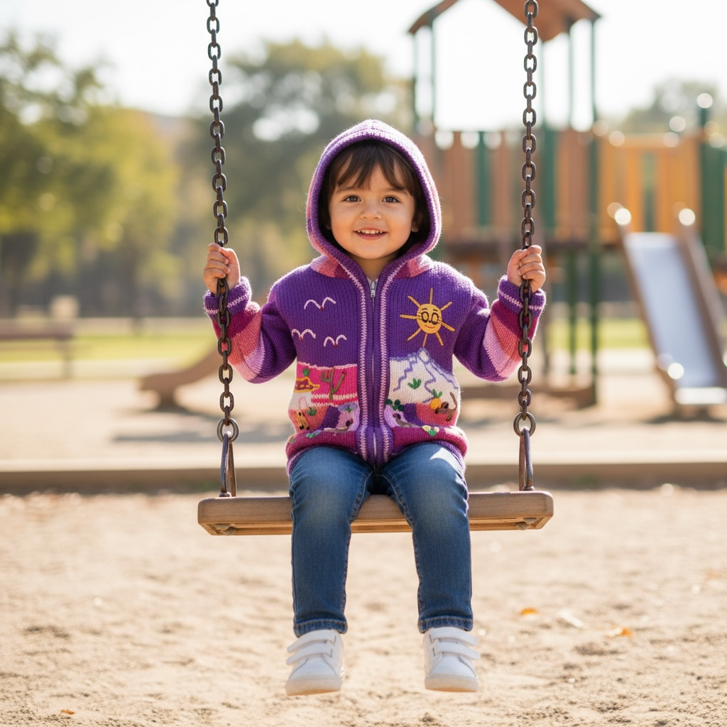 Purple and Pink Cardigan