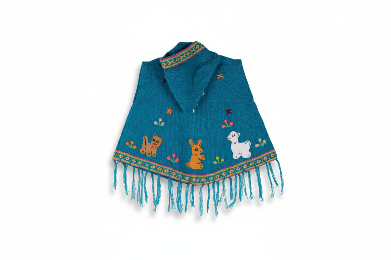 Turquoise Poncho
